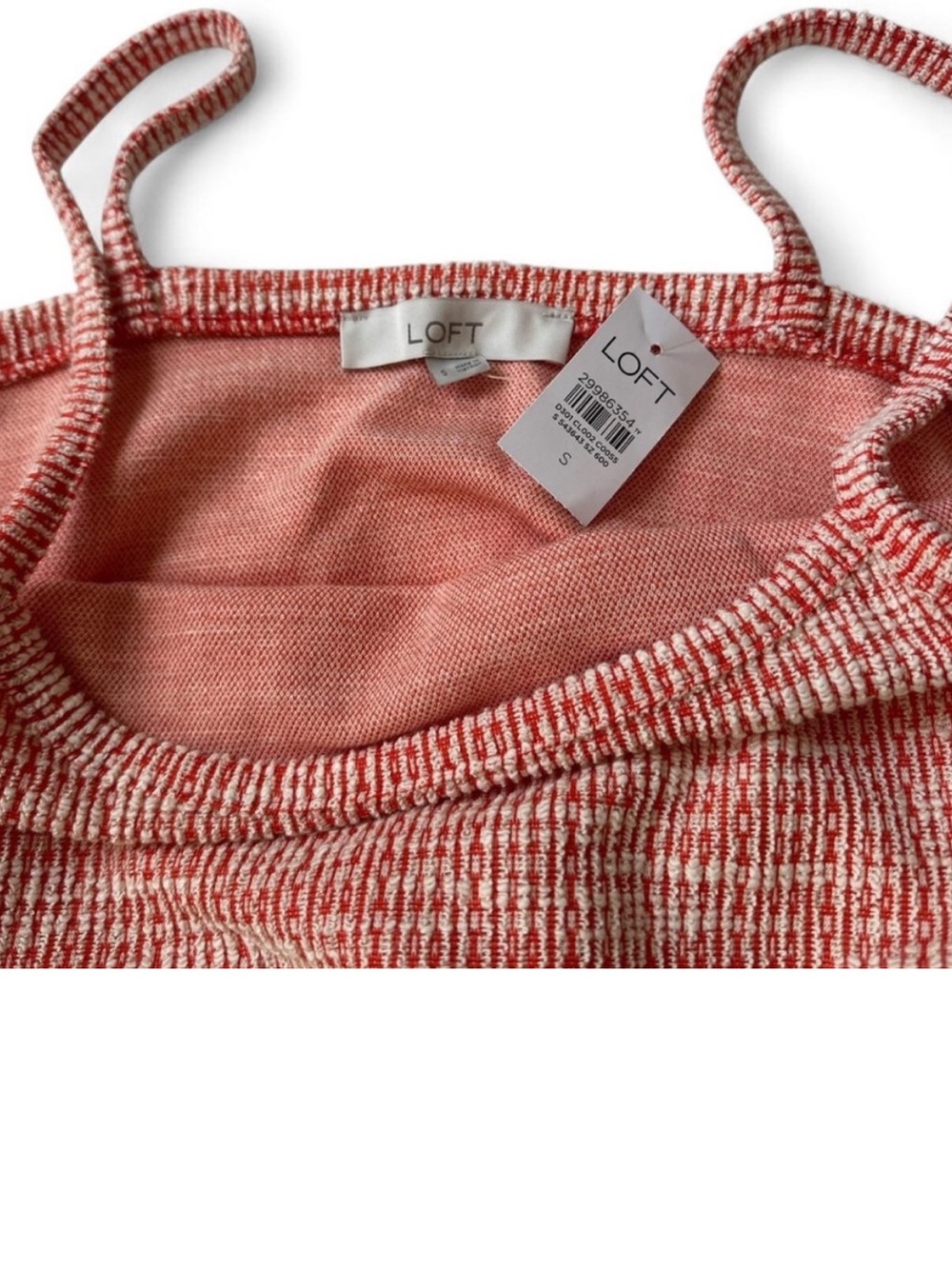 LOFT Ikat Boucle Bubble Hem Cami Sweater Tank Tops - Picture 2 of 7